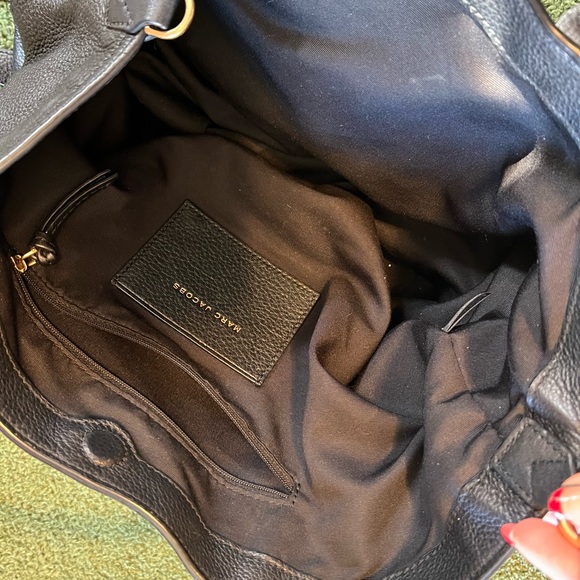 Marc Jacobs  “Anchor Bag” Black Leather Tote Crossbody Bag - Picture 6 of 10